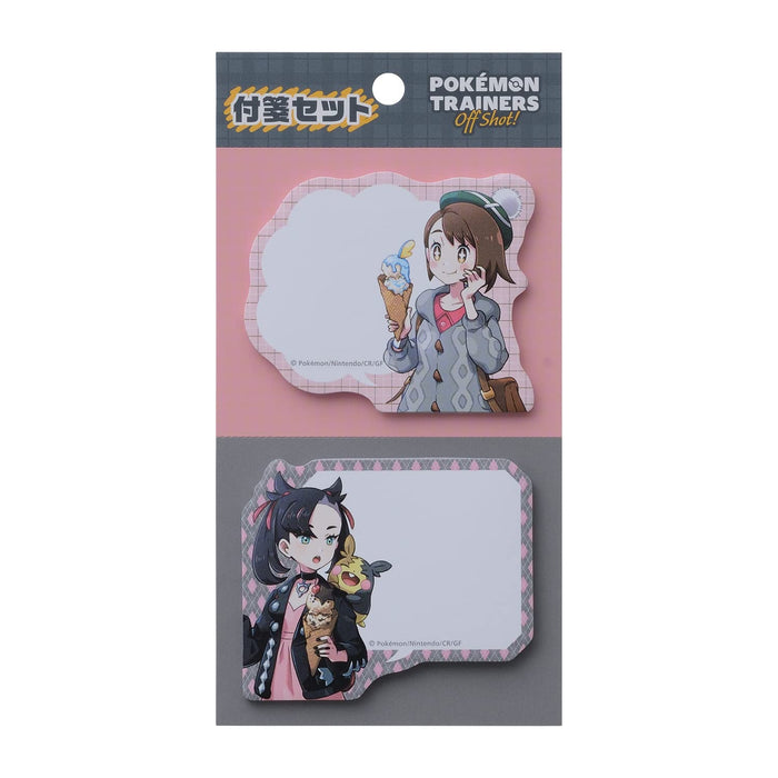 POKEMON CENTER ORIGINAL - Sticky Note Set Pokemon Trainers Off Shot ! Gloria & Marnie- Japan Figure Store - #1 Bring To You The Best Japanese Goods