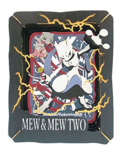 ENSKY Paper Theater Pt-072 Pokemon Mew And Mewtwo- Japan Figure Store - #1 Bring To You The Best Japanese Goods