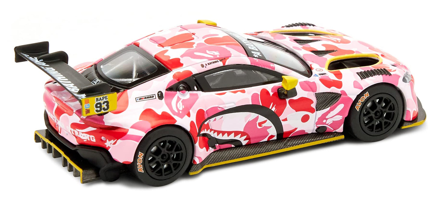 Genesis Company Pop Race 1/64 Bape X Aston Martin Gt3 Pink Japan- Japan Figure Store - #1 Bring To You The Best Japanese Goods