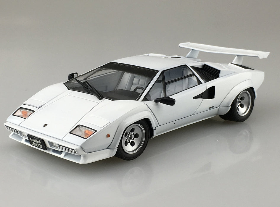 AOSHIMA 48818 Lamborghini Countach 5000 Quattrovalvole 1/24 Scale Kit- Japan Figure Store - #1 Bring To You The Best Japanese Goods