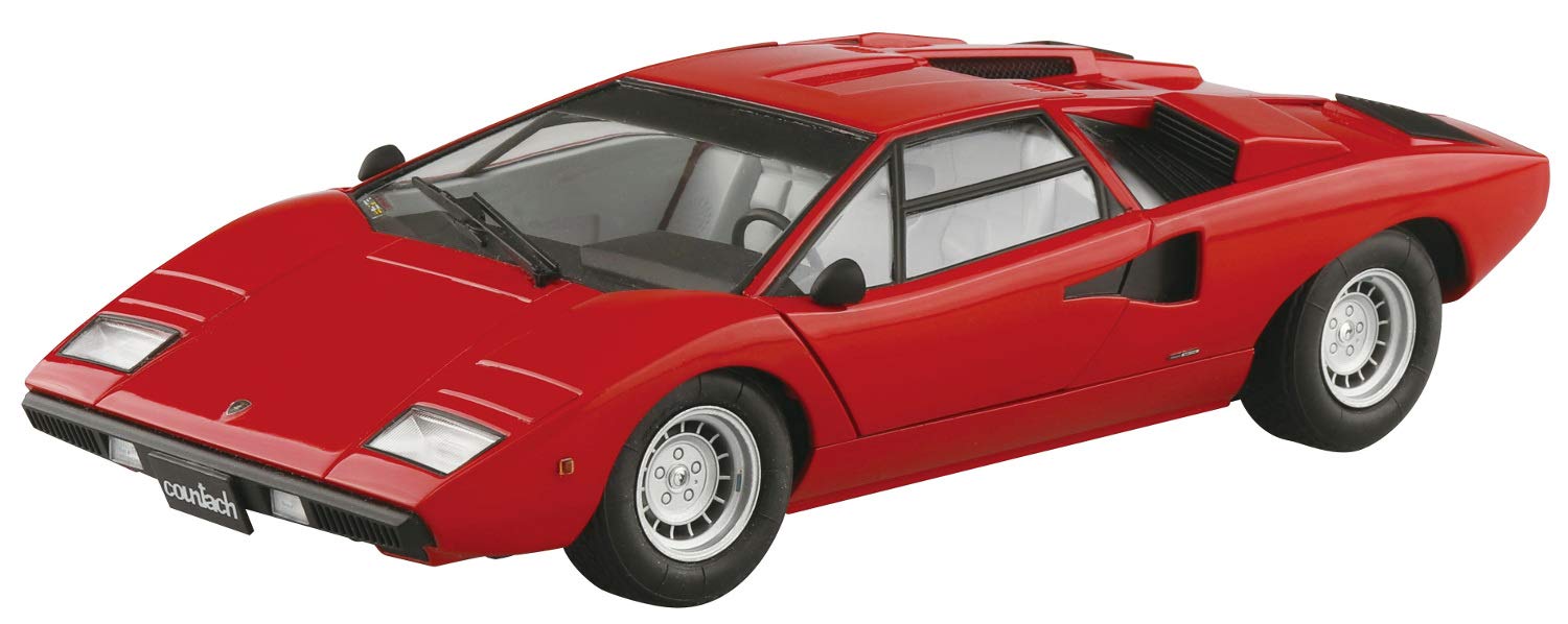 AOSHIMA The Super Car 1/24 Lamborghini Countach Lp400 1974 Plastic Model- Japan Figure Store - #1 Bring To You The Best Japanese Goods