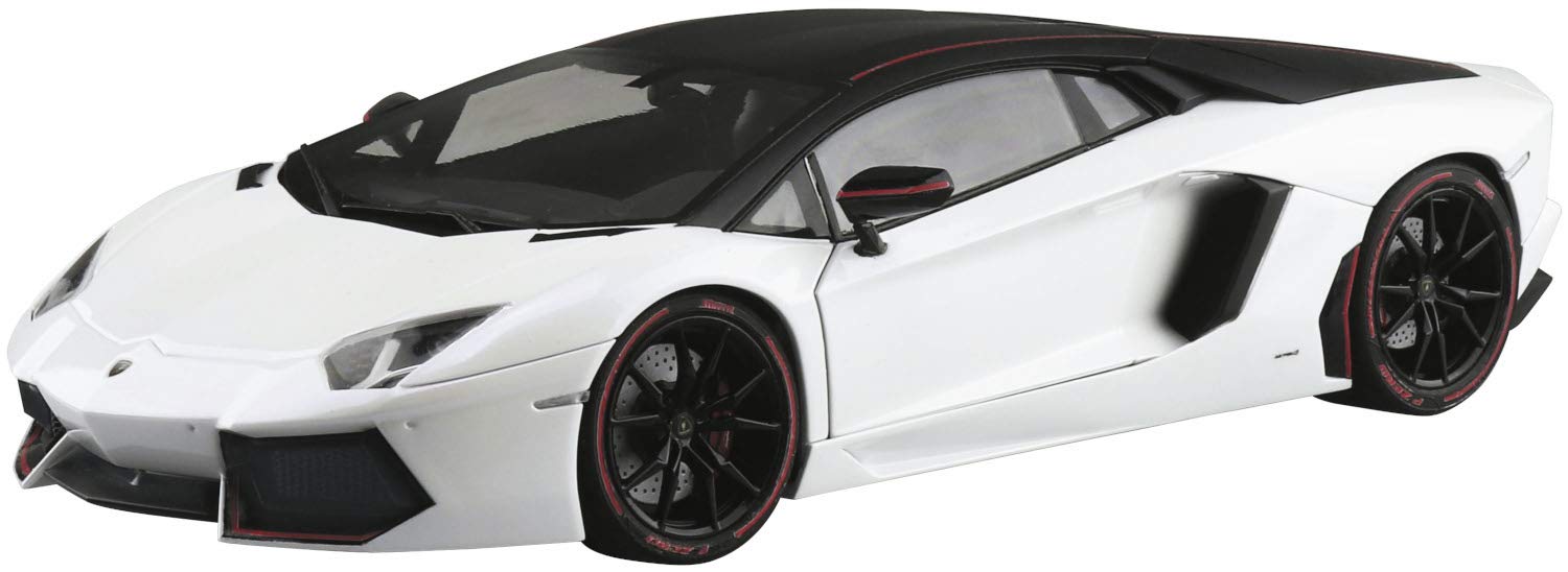 AOSHIMA The Super Car 1/24 Lamborghini Aventador Pirelli Edition '15 Plastic Model- Japan Figure Store - #1 Bring To You The Best Japanese Goods