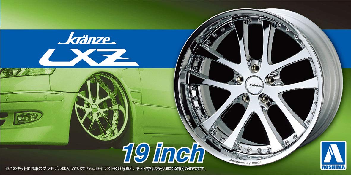 AOSHIMA - Tuned Parts 1/24 Kranze Lxz 19 Inch Tire & Wheel Set- Japan Figure Store - #1 Bring To You The Best Japanese Goods