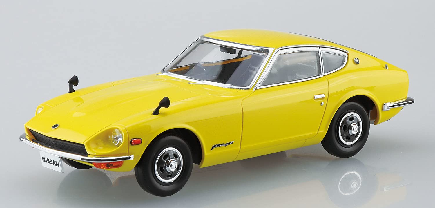 AOSHIMA The Snap Kit No.13-C 1/32 Nissan S30 Fairlady Z Yellow Plastic Model- Japan Figure Store - #1 Bring To You The Best Japanese Goods