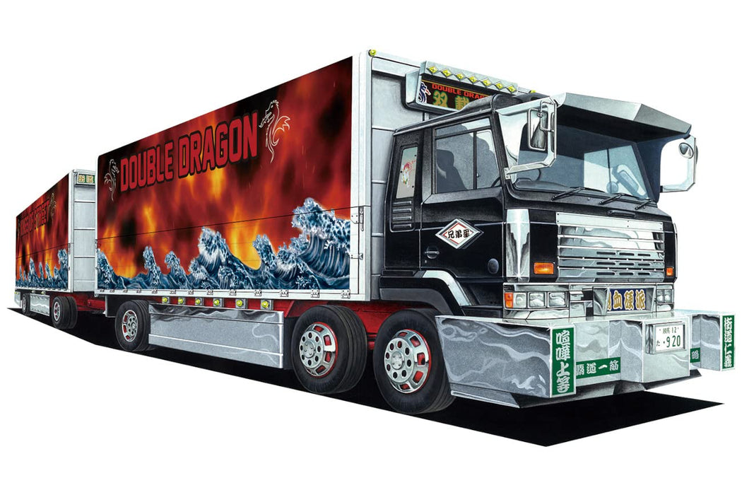 AOSHIMA 1/64 Decoration Truck Mini Deco Next No.12 Sousai-Ryu Full Trailer Plastic Model- Japan Figure Store - #1 Bring To You The Best Japanese Goods