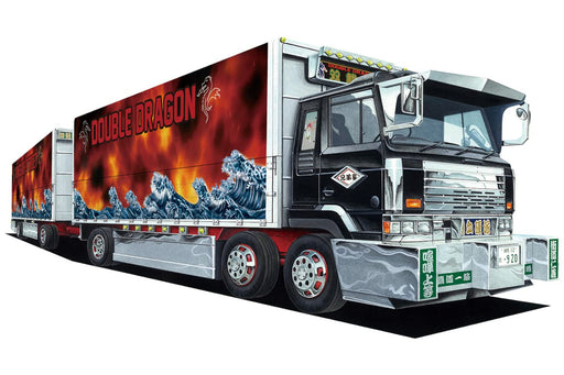 AOSHIMA 1/64 Decoration Truck Mini Deco Next No.12 Sousai-Ryu Full Trailer Plastic Model- Japan Figure Store - #1 Bring To You The Best Japanese Goods
