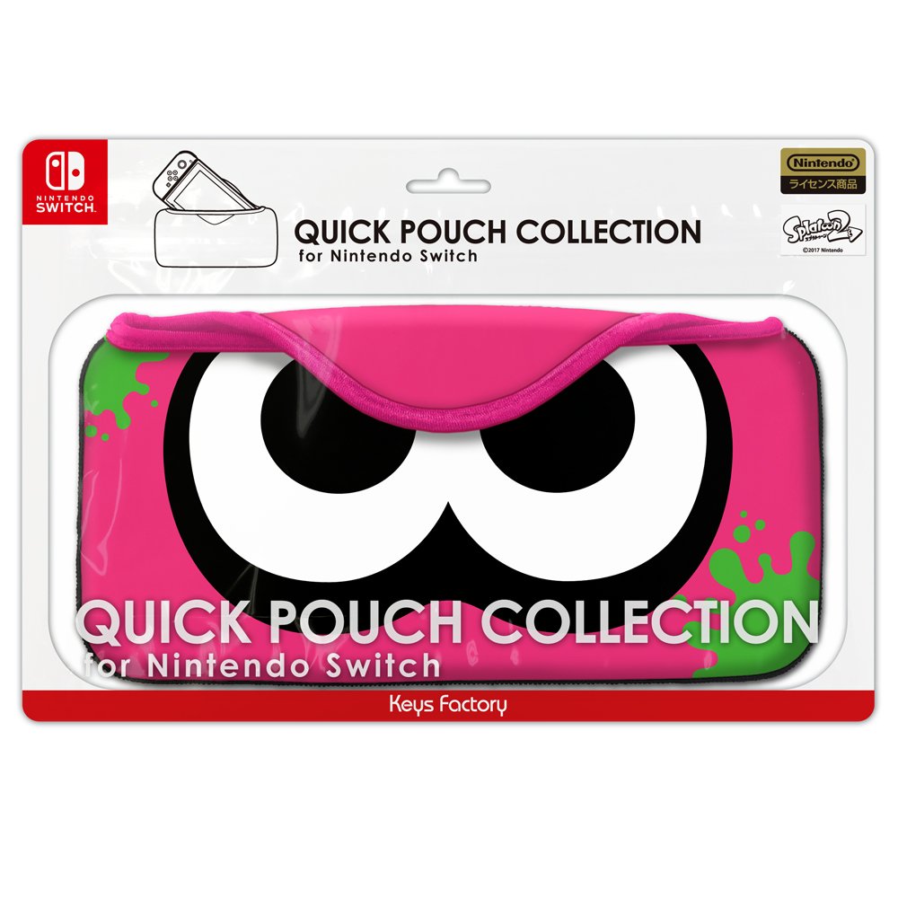 Quick Pouch Collection For Nintendo Switch (Splatoon2) Squid: Neon Pink- Japan Figure Store - #1 Bring To You The Best Japanese Goods