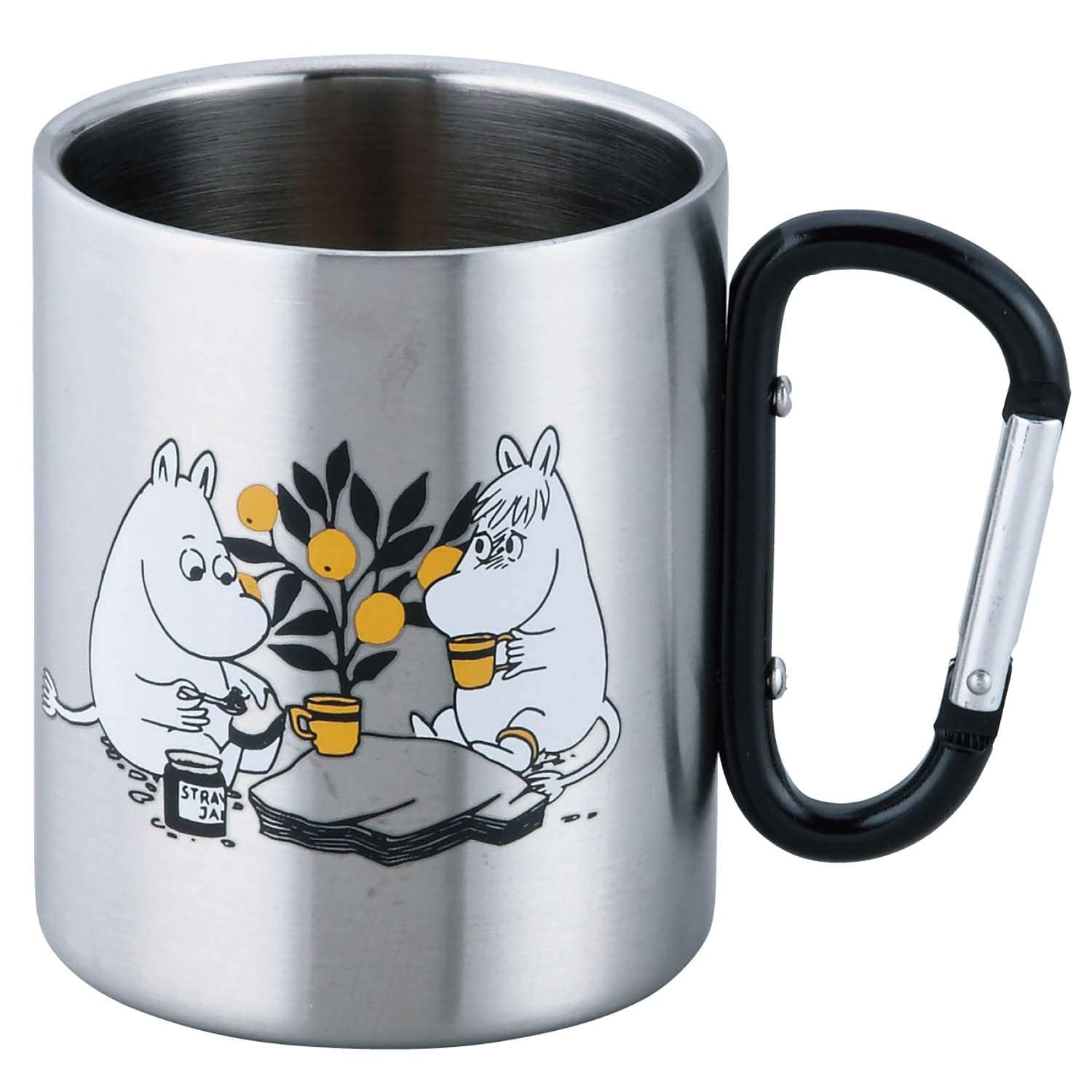 YAMAKA Moomin Double Stainless Carabiner Handle Mug Moomin- Japan Figure Store - #1 Bring To You The Best Japanese Goods