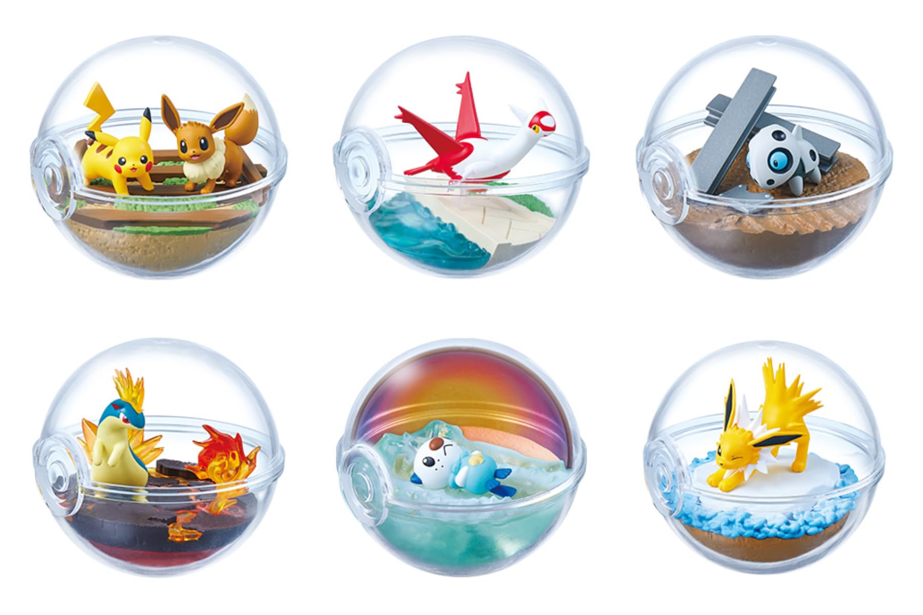 Re-Ment Pokemon Terrarium Collection 13 Box 6 Types 6 Pieces- Japan Figure Store - #1 Bring To You The Best Japanese Goods
