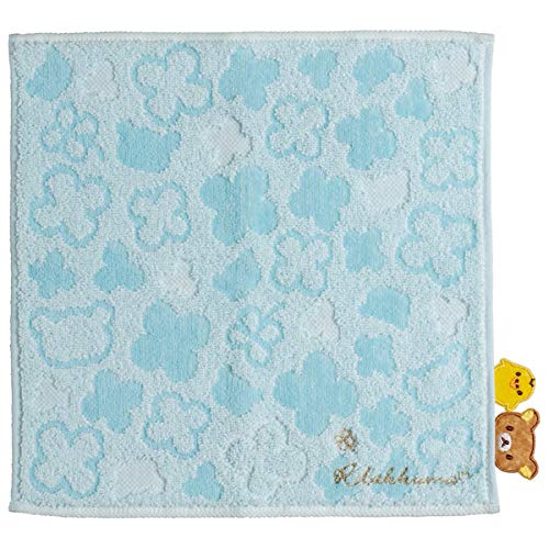 San-X Rilakkuma Blue Mini Towel - Soft Luxurious and Compact- Japan Figure Store - #1 Bring To You The Best Japanese Goods