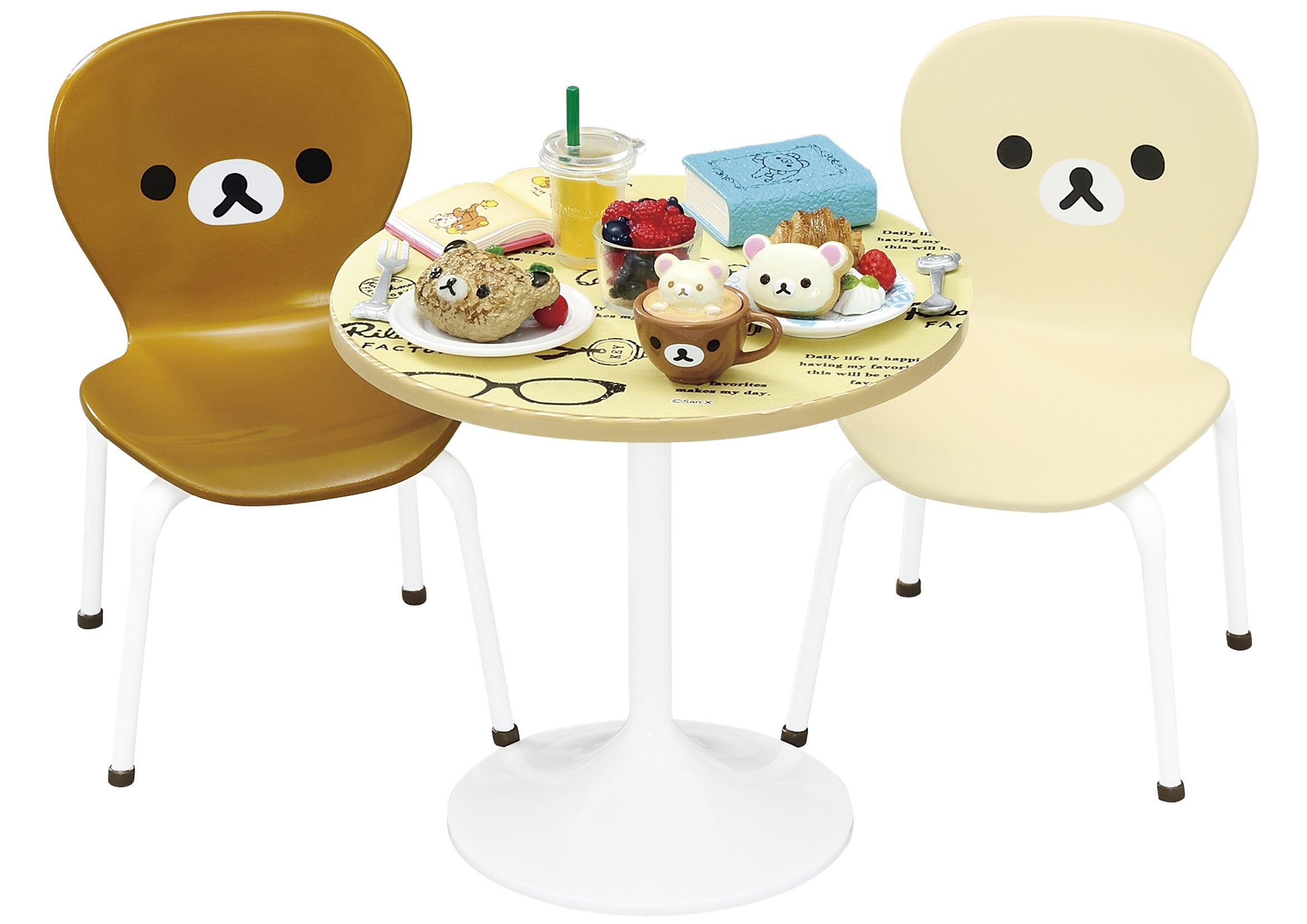RE-MENT 171142 Rilakkuma Natural Cafe Table Set- Japan Figure Store - #1 Bring To You The Best Japanese Goods