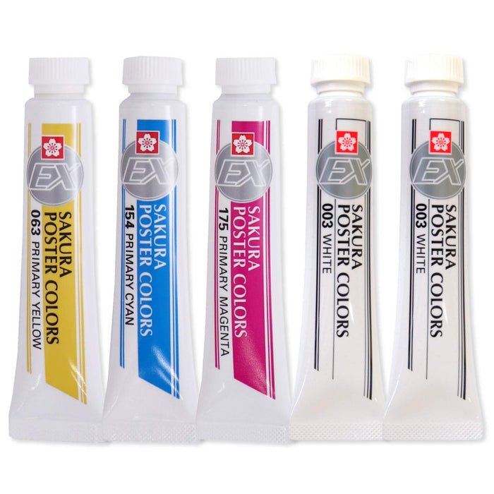 2-Pack Sakura Crepas Paint Poster Color Set - Japan - 3 Primary Colors + White Pew5W2- Japan Figure Store - #1 Bring To You The Best Japanese Goods