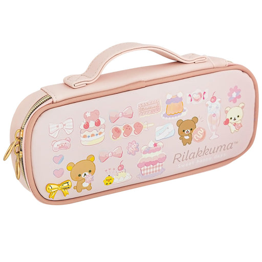 San-X Rilakkuma Pencil Case Compact Pen Pouch Pt14301 for School and Office- Japan Figure Store - #1 Bring To You The Best Japanese Goods