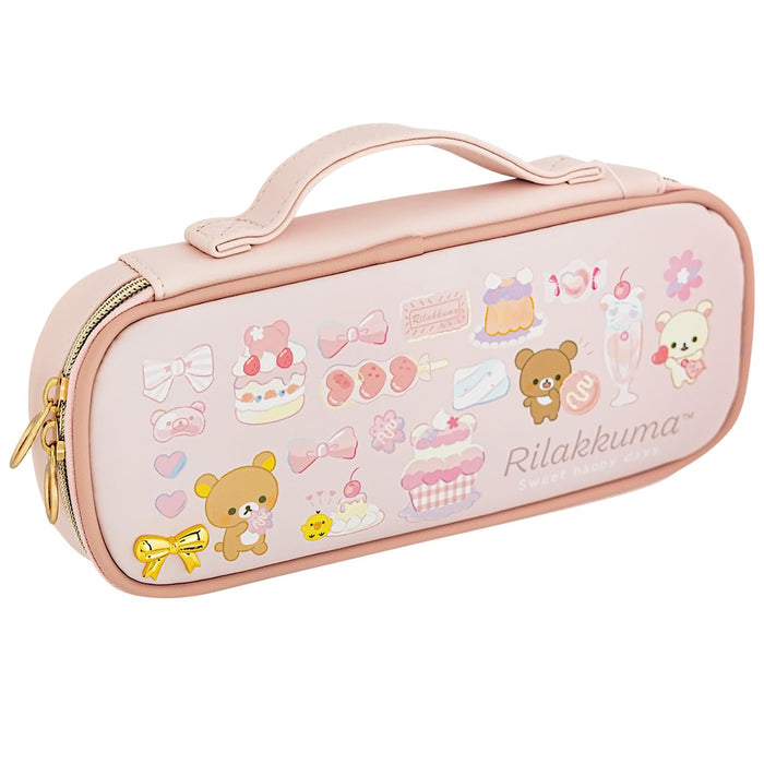 San-X Rilakkuma Pencil Case Compact Pen Pouch Pt14301 for School and Office- Japan Figure Store - #1 Bring To You The Best Japanese Goods