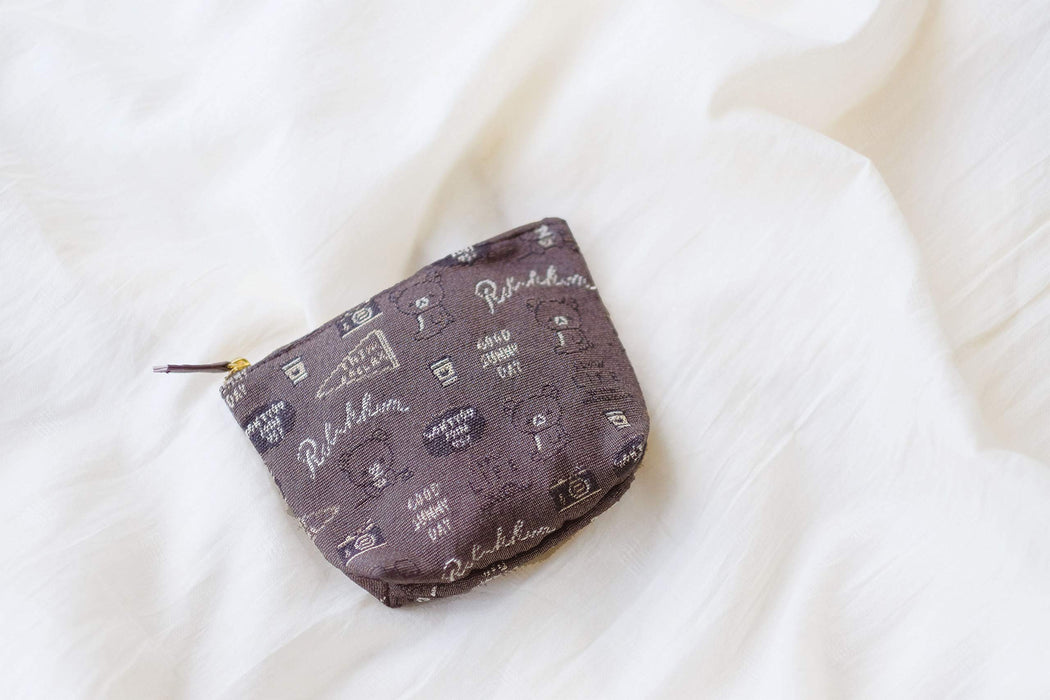 San-X Rilakkuma Pouch - Convenient Inner Pocket Feature CU57901- Japan Figure Store - #1 Bring To You The Best Japanese Goods