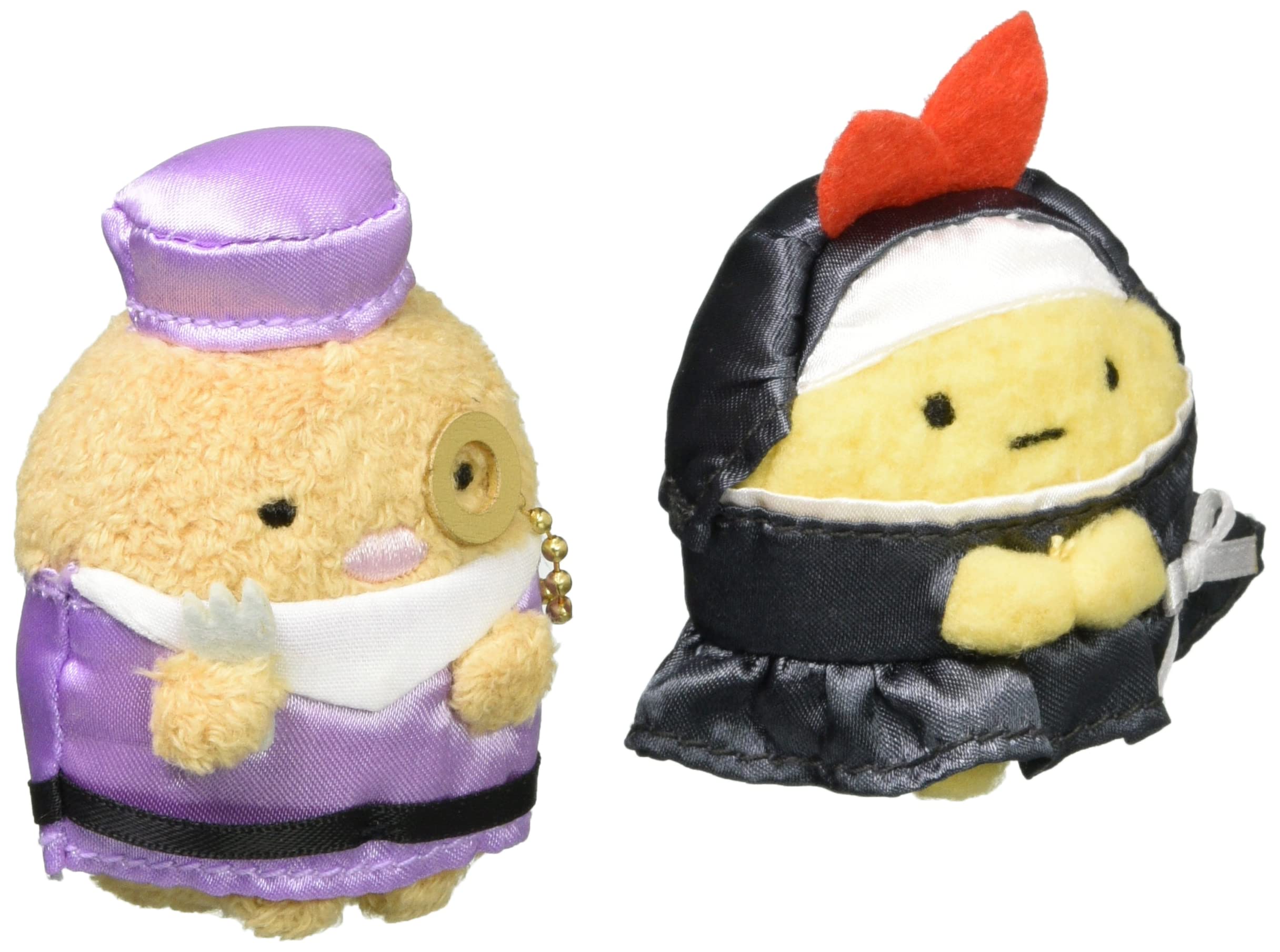 San-X Sumikko Gurashi Halloween Tenori Stuffed Toy Set - Tonkatsu & Shrimp Tail MF19401- Japan Figure Store - #1 Bring To You The Best Japanese Goods