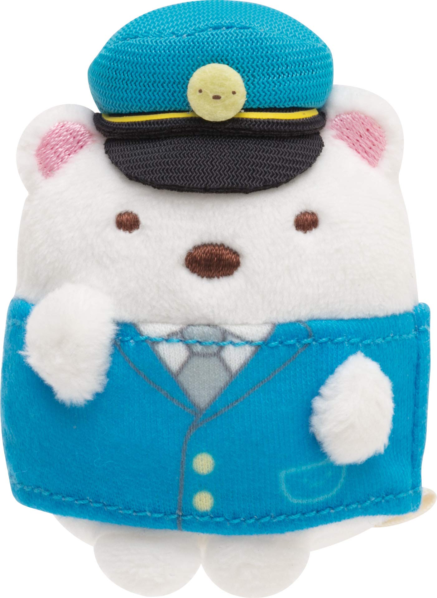 SAN-X Sumikko Gurashi Oshigoto-Gokko Series Hand Sized Plush Doll Set Police Car And Shirokuma Police Man- Japan Figure Store - #1 Bring To You The Best Japanese Goods
