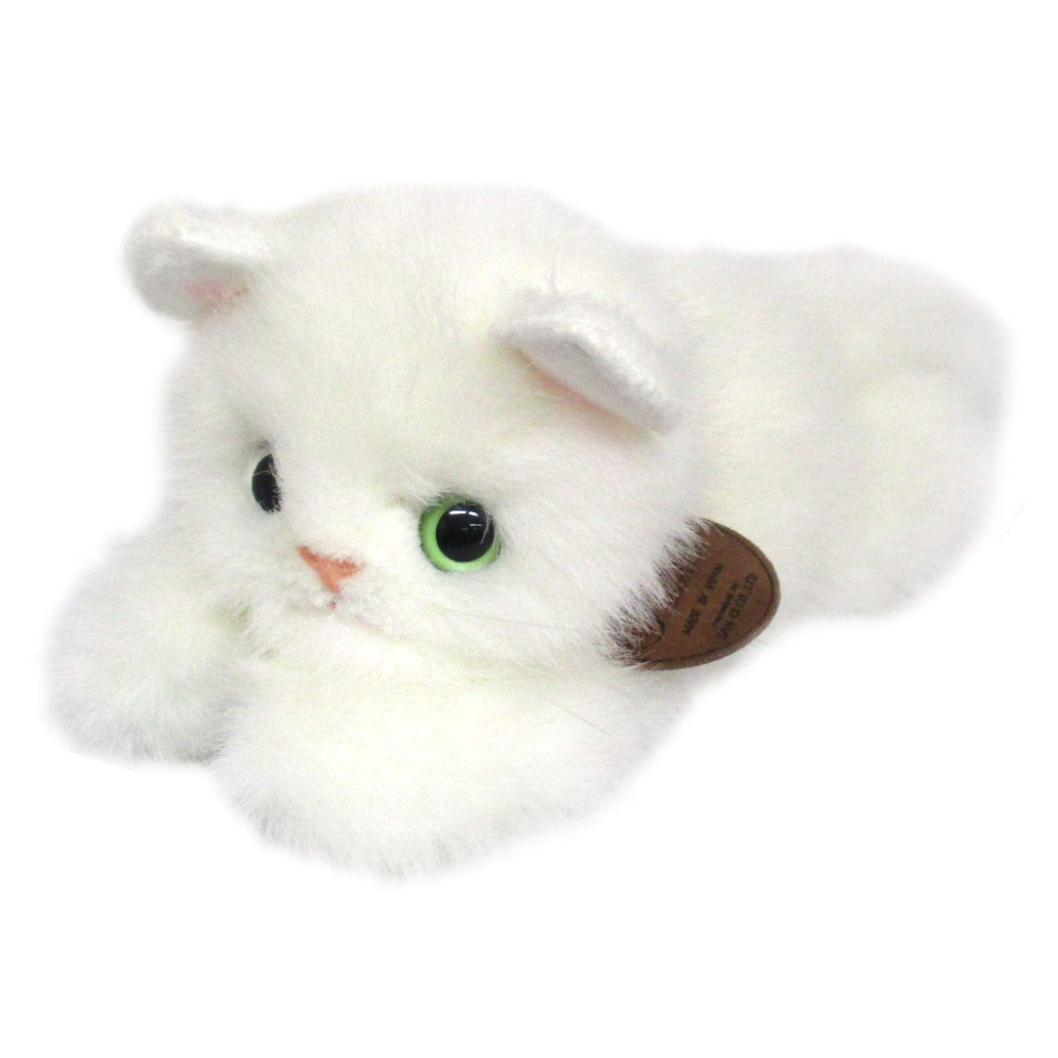 Sanei Boeki Nesoberi Cat White Crawling Plush W10xD22xH11cm- Japan Figure Store - #1 Bring To You The Best Japanese Goods