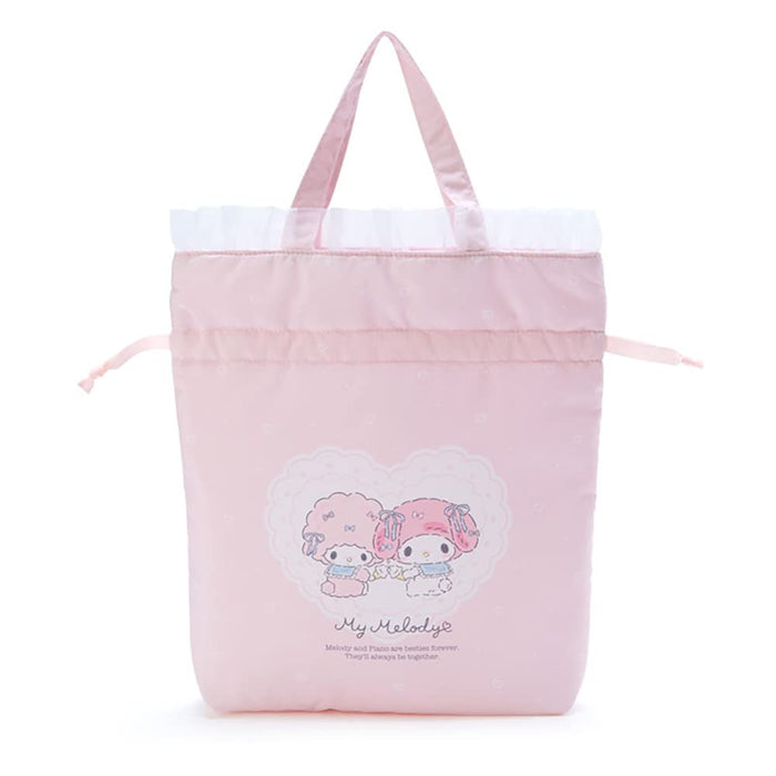 Sanrio My Melody Drawstring Handbag Anytime Pitto Japan 235415- Japan Figure Store - #1 Bring To You The Best Japanese Goods