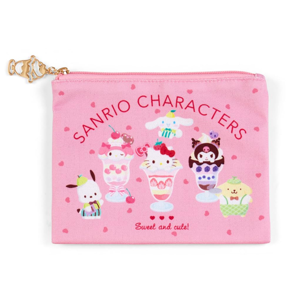 Sanrio Characters Flat Pouch Set Of 2 - Sanrio Parfait (Japan) 253774- Japan Figure Store - #1 Bring To You The Best Japanese Goods