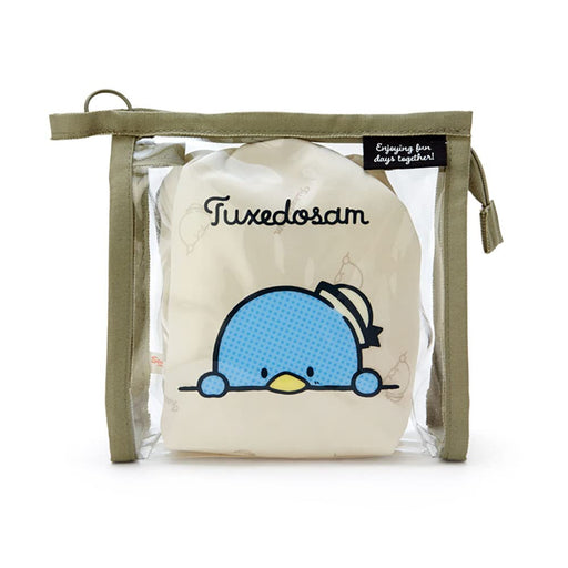 Sanrio 340634 Clear Pouch With Tuxedosam Drawstring Simple Design - Tuxedosam Drawstring Clear Pouch- Japan Figure Store - #1 Bring To You The Best Japanese Goods