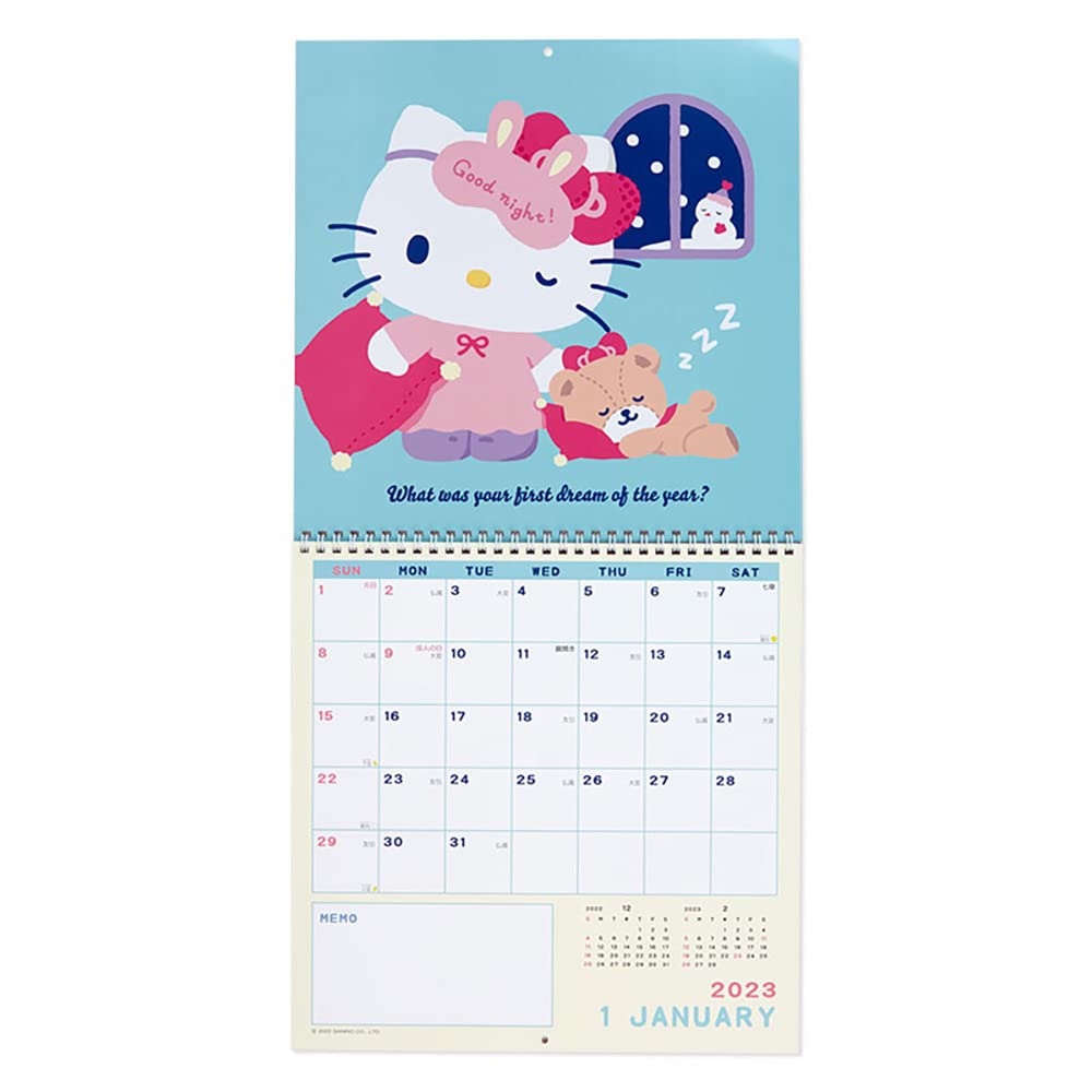 SANRIO Wall Calendar L 2023 Hello Kitty- Japan Figure Store - #1 Bring To You The Best Japanese Goods