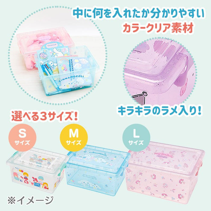 Sanrio Characters Storage Case L With Lid- Japan Figure Store - #1 Bring To You The Best Japanese Goods