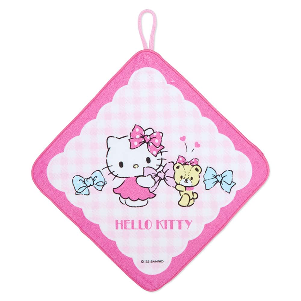 SANRIO Hand Towel With Loop Set 3 Pcs Hello Kitty- Japan Figure Store - #1 Bring To You The Best Japanese Goods