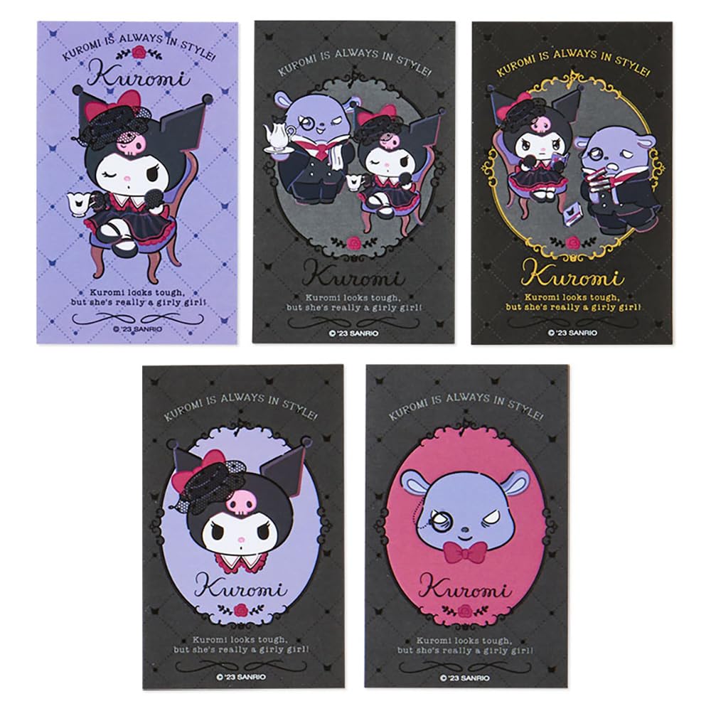 Sanrio Kuromi & Baku Sticker Set With Case Japan (Kuromi Delusion Lady) 068462- Japan Figure Store - #1 Bring To You The Best Japanese Goods