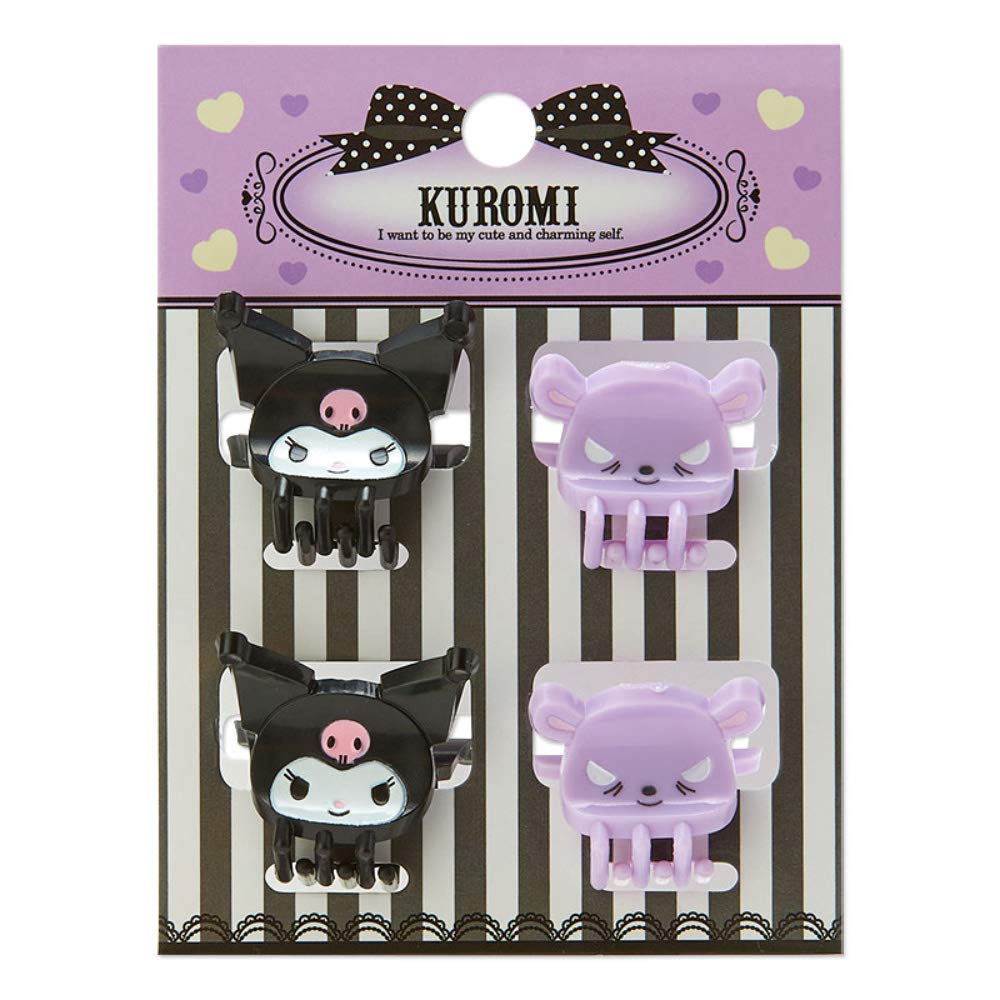 SANRIO Mini Hair Clip Kuromi- Japan Figure Store - #1 Bring To You The Best Japanese Goods