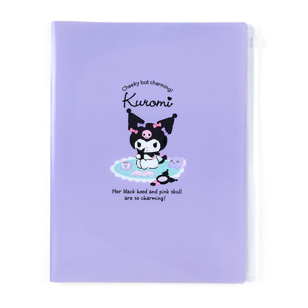 Sanrio Kuromi 6 Pocket Clear File 549789 - Japan- Japan Figure Store - #1 Bring To You The Best Japanese Goods