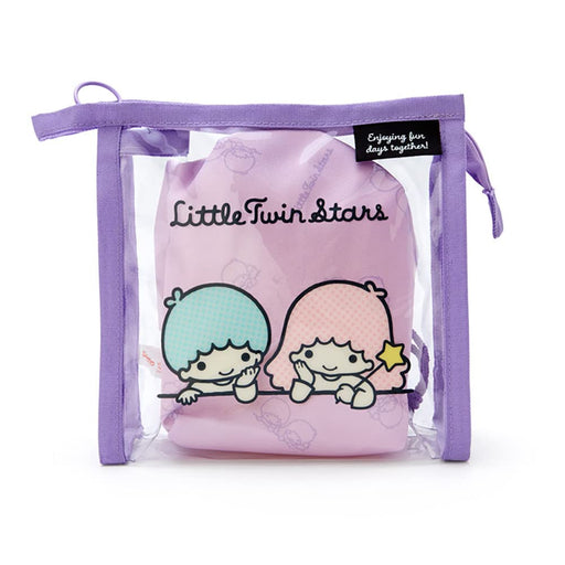 Sanrio 339661 Little Twin Stars Clear Pouch With Purse Simple Design Little Twin Stars Clear Pouch- Japan Figure Store - #1 Bring To You The Best Japanese Goods