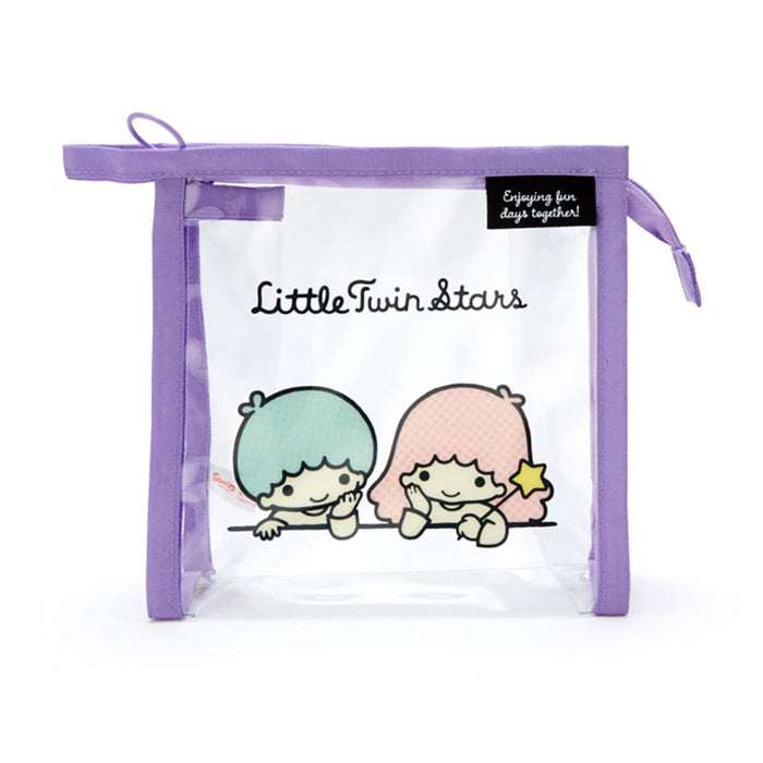 Sanrio 339661 Little Twin Stars Clear Pouch With Purse Simple Design Little Twin Stars Clear Pouch- Japan Figure Store - #1 Bring To You The Best Japanese Goods