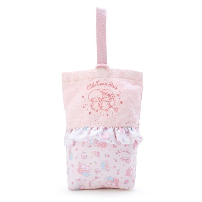 SANRIO Shoes Bag With Flower Frill Little Twin Stars- Japan Figure Store - #1 Bring To You The Best Japanese Goods