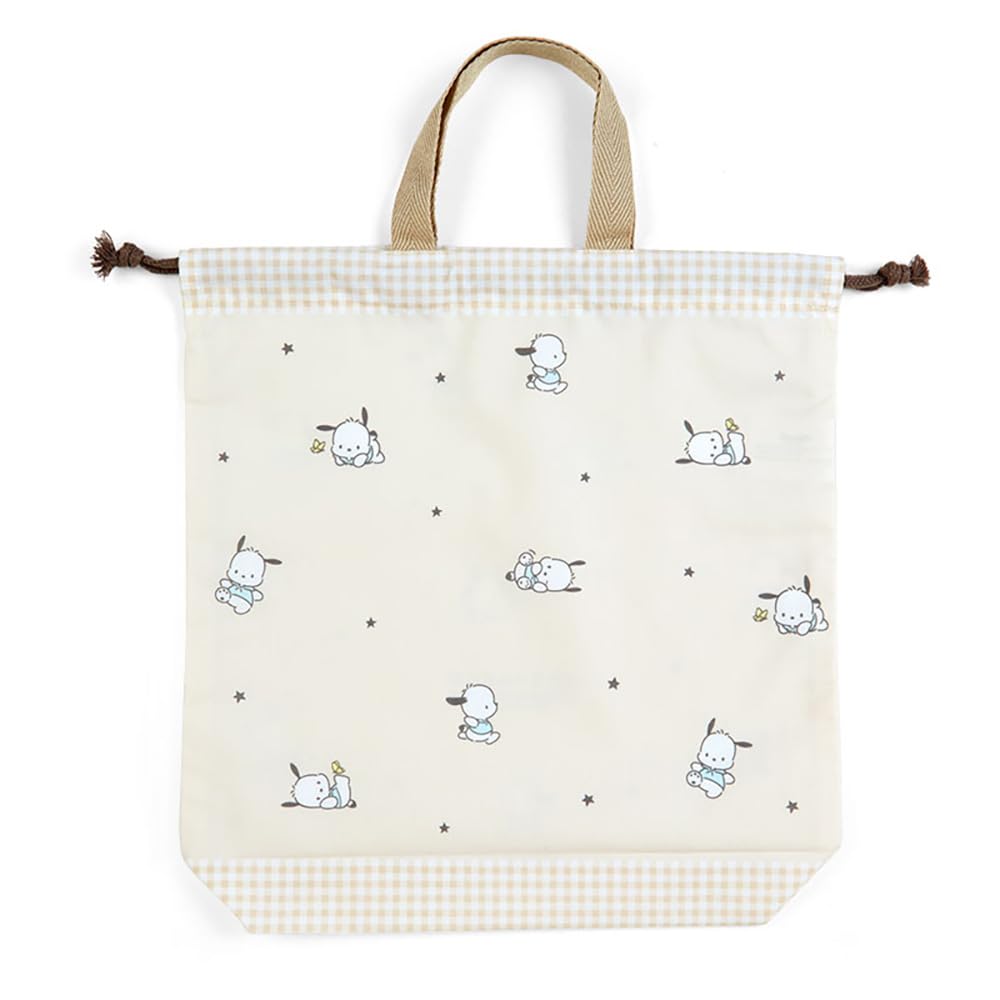 Sanrio Pochacco Drawstring Bag W/ Handle - Japan 256064- Japan Figure Store - #1 Bring To You The Best Japanese Goods