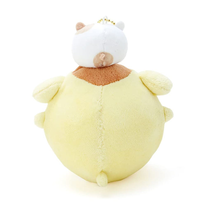 Sanrio Pompompurin Round Mascot Holder 735213 - Durable Plush Organizer- Japan Figure Store - #1 Bring To You The Best Japanese Goods