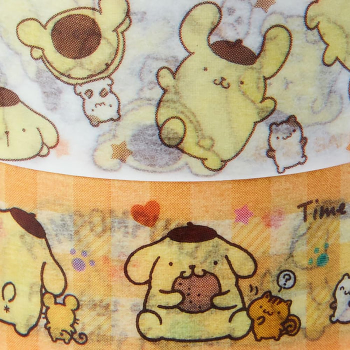 Sanrio Pompompurin Japan Paper Tape Set (2 Rolls) 550221- Japan Figure Store - #1 Bring To You The Best Japanese Goods