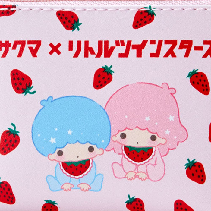 Sanrio Sakuma Little Twin Stars Strawberry Milk Mini Pouch 668061 Japan- Japan Figure Store - #1 Bring To You The Best Japanese Goods