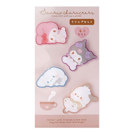 SANRIO Clip Set SANRIO Characters Chill Time Design- Japan Figure Store - #1 Bring To You The Best Japanese Goods
