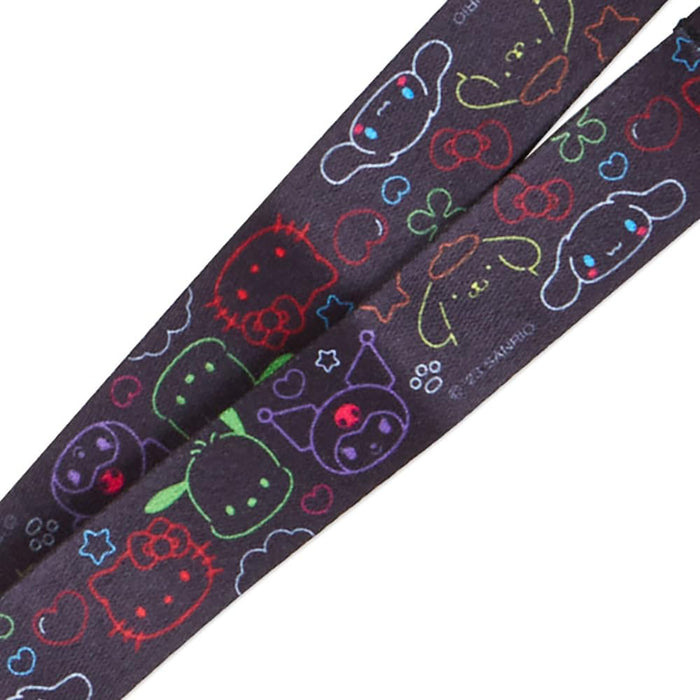 Sanrio Characters Fontab & Neck Strap Vivid Neon 563323- Japan Figure Store - #1 Bring To You The Best Japanese Goods