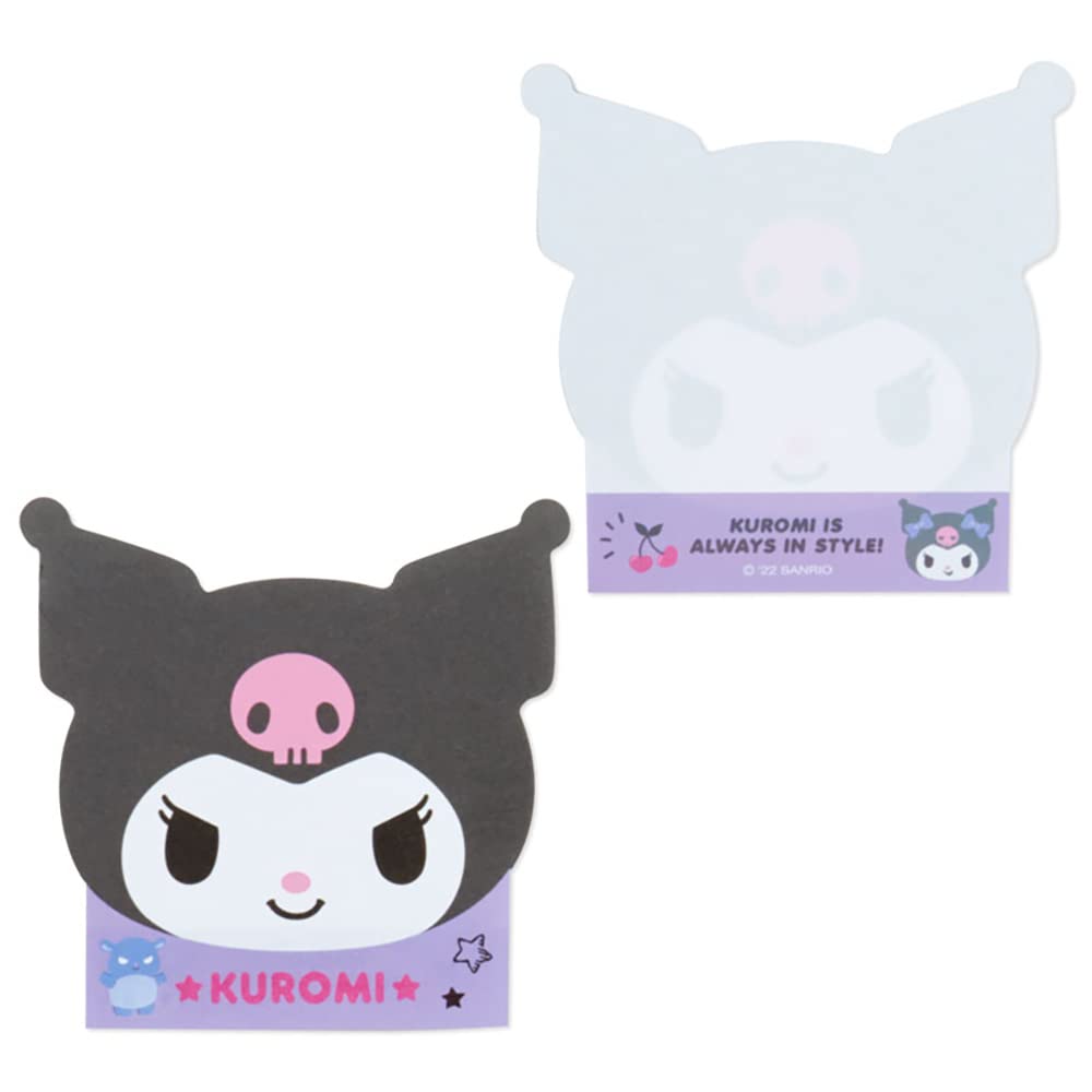 SANRIO Character Face Shaped Memo Kuromi- Japan Figure Store - #1 Bring To You The Best Japanese Goods