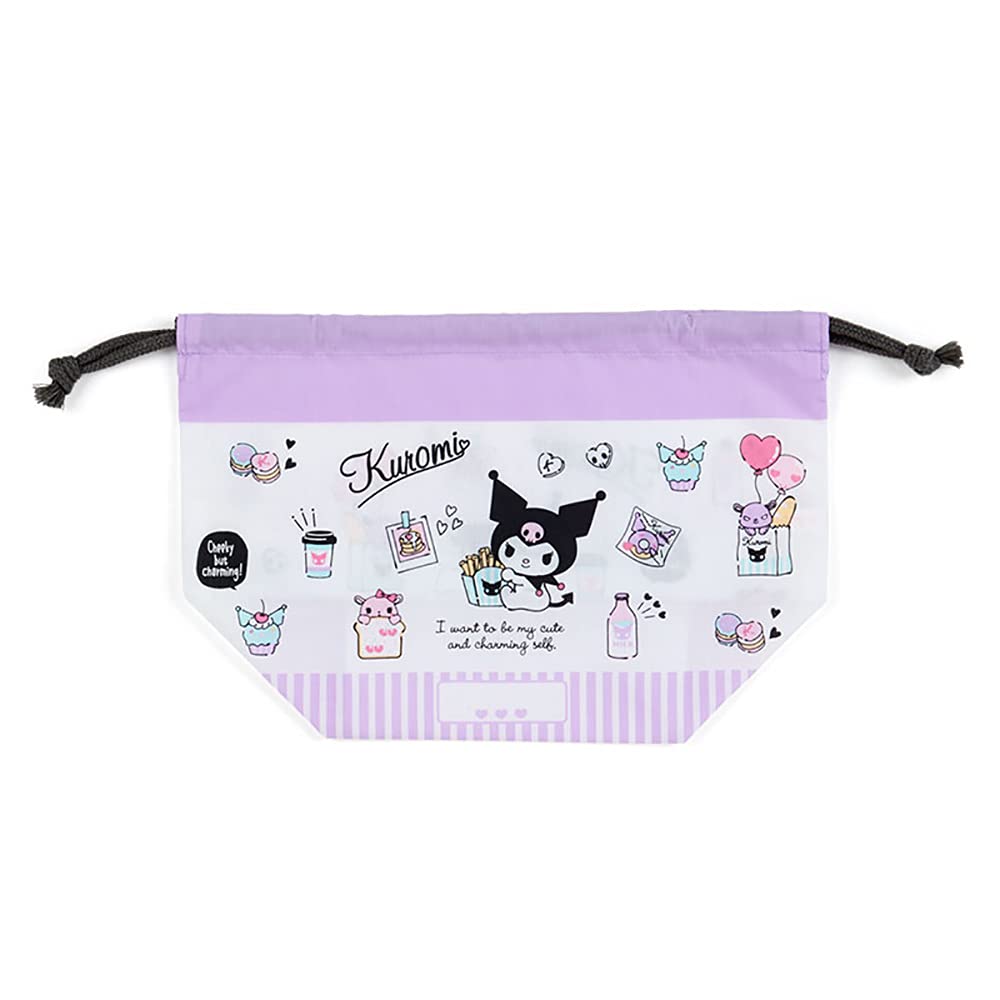 SANRIO - Drawstring Lunch Bag Kuromi Sweets- Japan Figure Store - #1 Bring To You The Best Japanese Goods