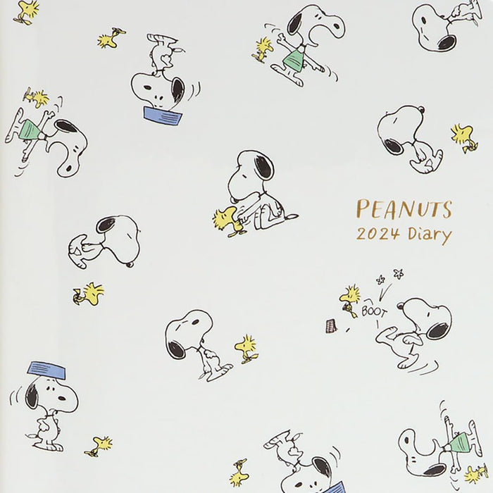 Sanrio Snoopy Horizontal Ruled Diary 2024 Japan 704164- Japan Figure Store - #1 Bring To You The Best Japanese Goods