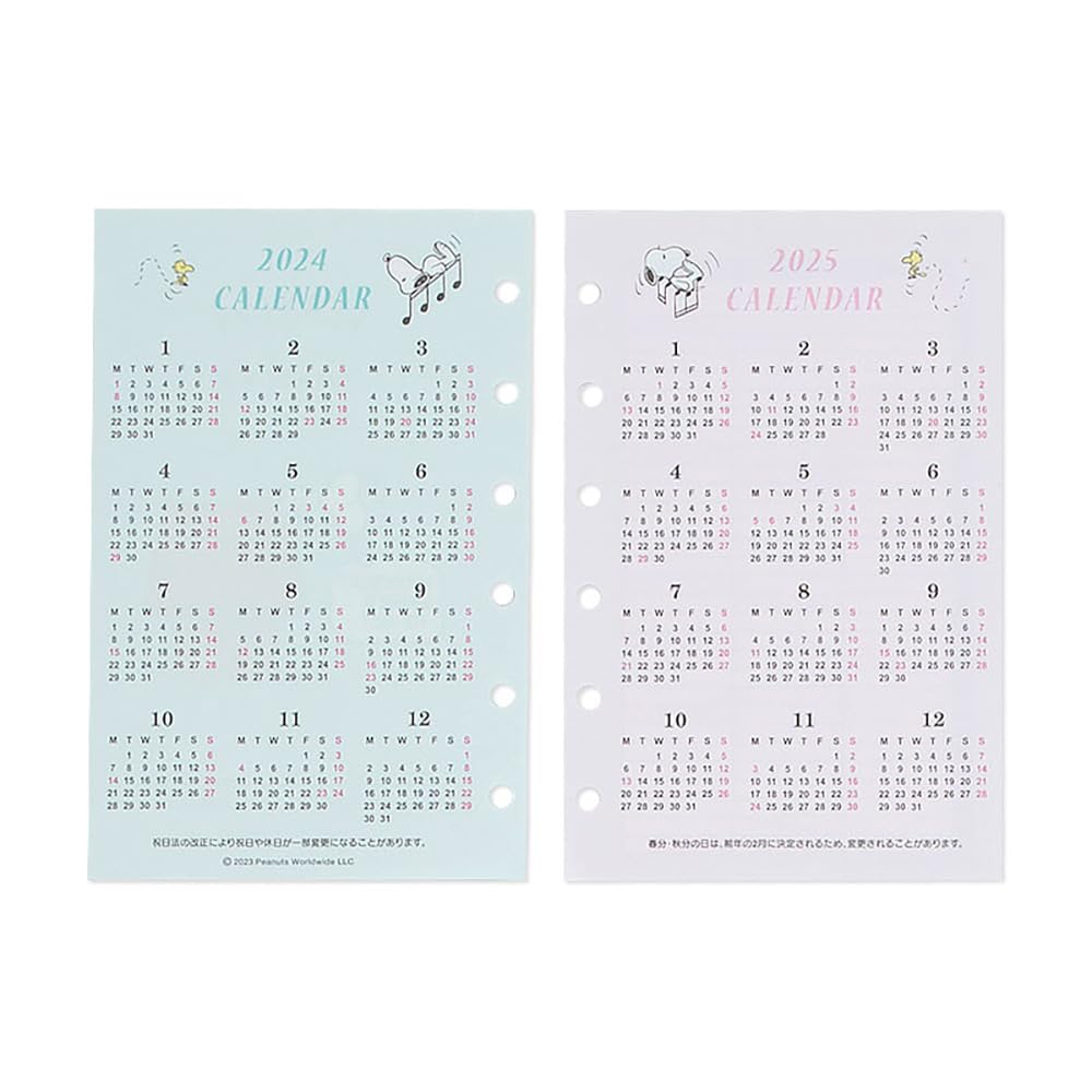 Sanrio Snoopy System Notebook Refill Set 2024 - Japan - 704385- Japan Figure Store - #1 Bring To You The Best Japanese Goods