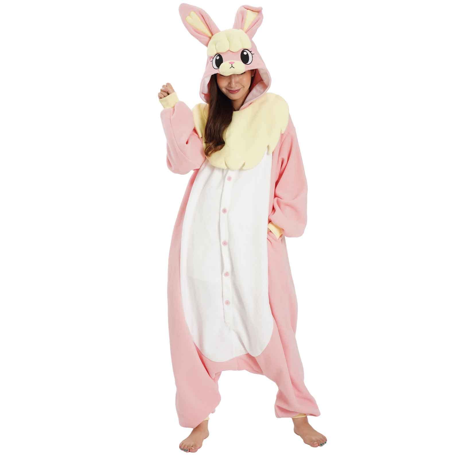 Sazac Southwark Rabbit Kigurumi Fleece 2933 Pink- Japan Figure Store - #1 Bring To You The Best Japanese Goods