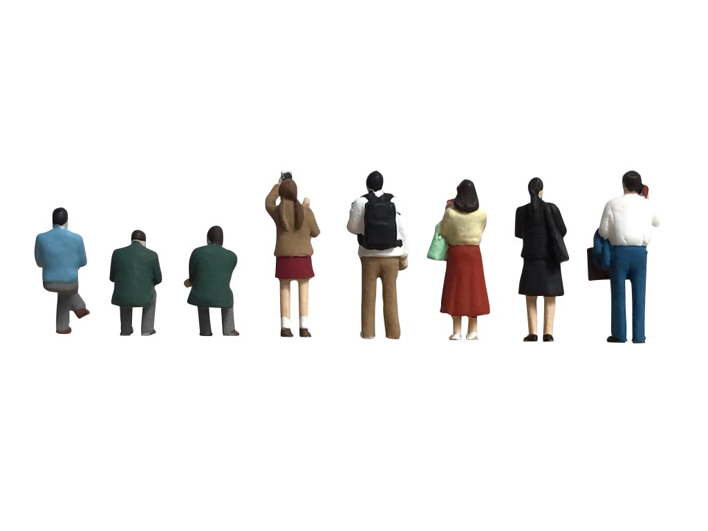 TOMYTEC Ningen 139 Model People 'People Looking At Their Smartphones' N Scale- Japan Figure Store - #1 Bring To You The Best Japanese Goods