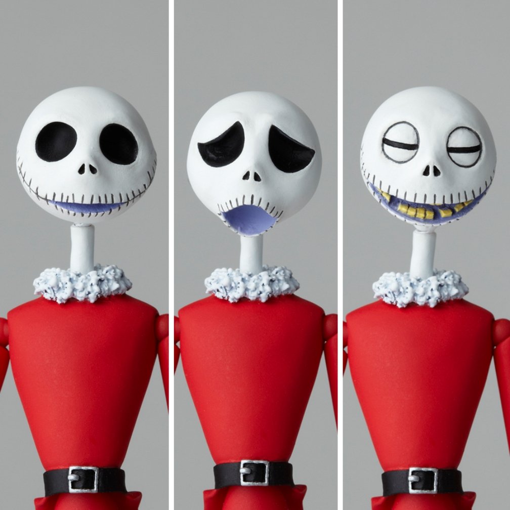 KAIYODO Sci-Fi Revoltech 017 Jack Skellington Santa Version Figure- Japan Figure Store - #1 Bring To You The Best Japanese Goods