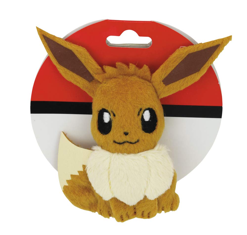 Sekiguchi Pokemon Eevee Plush Badge 671922- Japan Figure Store - #1 Bring To You The Best Japanese Goods