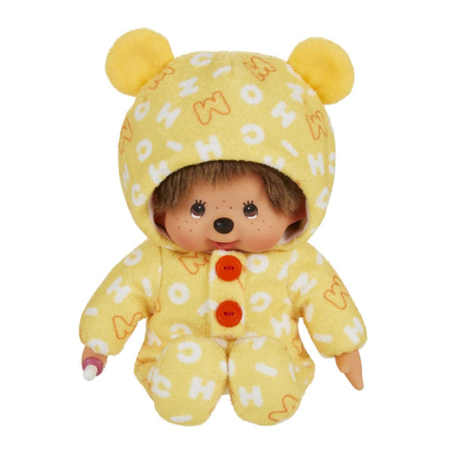Sekiguchi Monchhichi Yellow Printed Rompers Size S H21xW14xD7.5cm- Japan Figure Store - #1 Bring To You The Best Japanese Goods