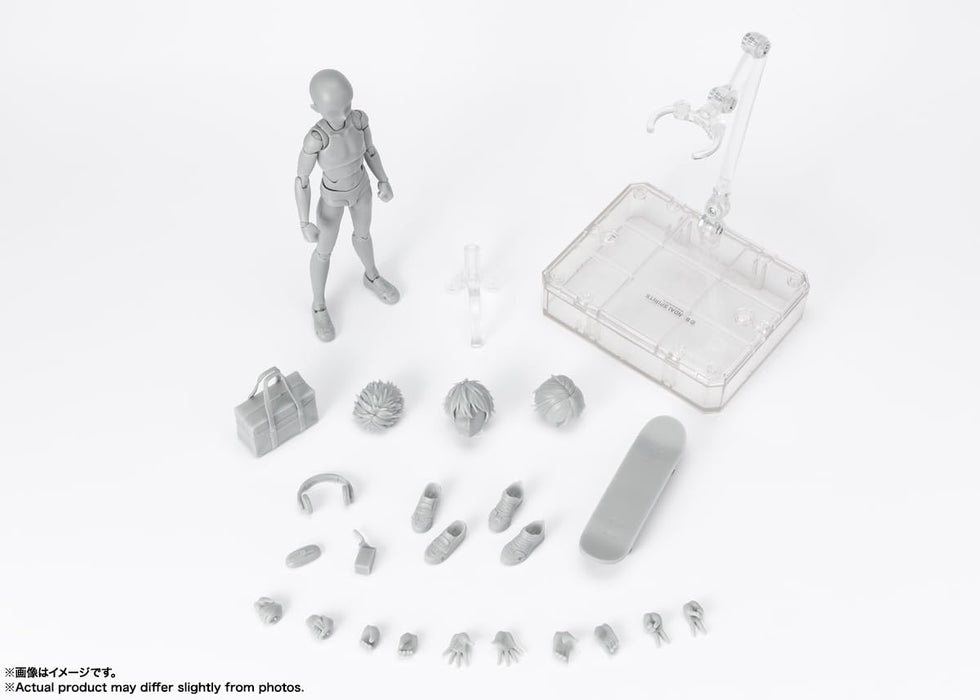 Bandai Spirits SH Figuarts Gray Body-Kun School Life DX Set 135mm PVC ABS Figure- Japan Figure Store - #1 Bring To You The Best Japanese Goods